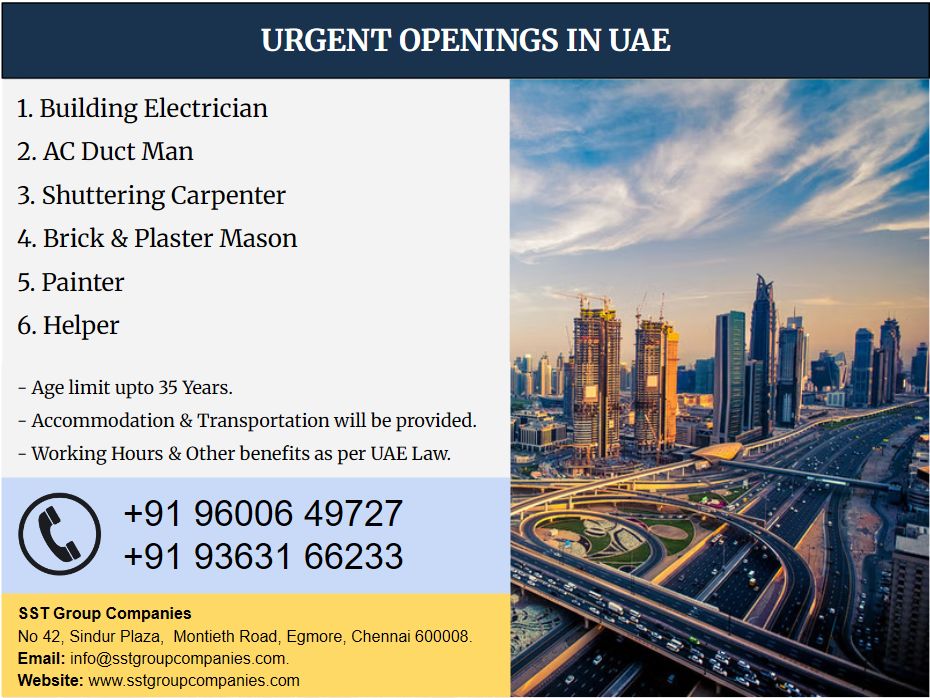 Current Job Openings in UAE Current Job Openings in UAE